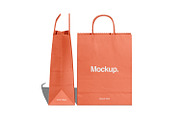 Kraft Paper Shopping Bag Mockup, a Packaging Mockup by Ram Studio LLC (Thumbnail 9 of 16)