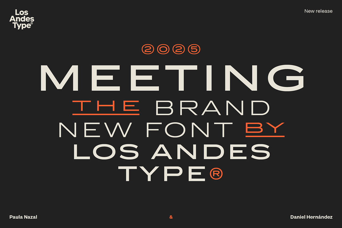 Meeting, a Sans Serif Font by Los Andes Type (Photo 1 of 11)