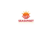 Sea Sunset Logo, a Branding & Logo Template by 3ab2ou (Thumbnail 1 of 3)
