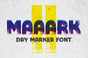 Maaark II | Dry marker font, a Handwritten Font by Drawwwn (Thumbnail 1 of 11)