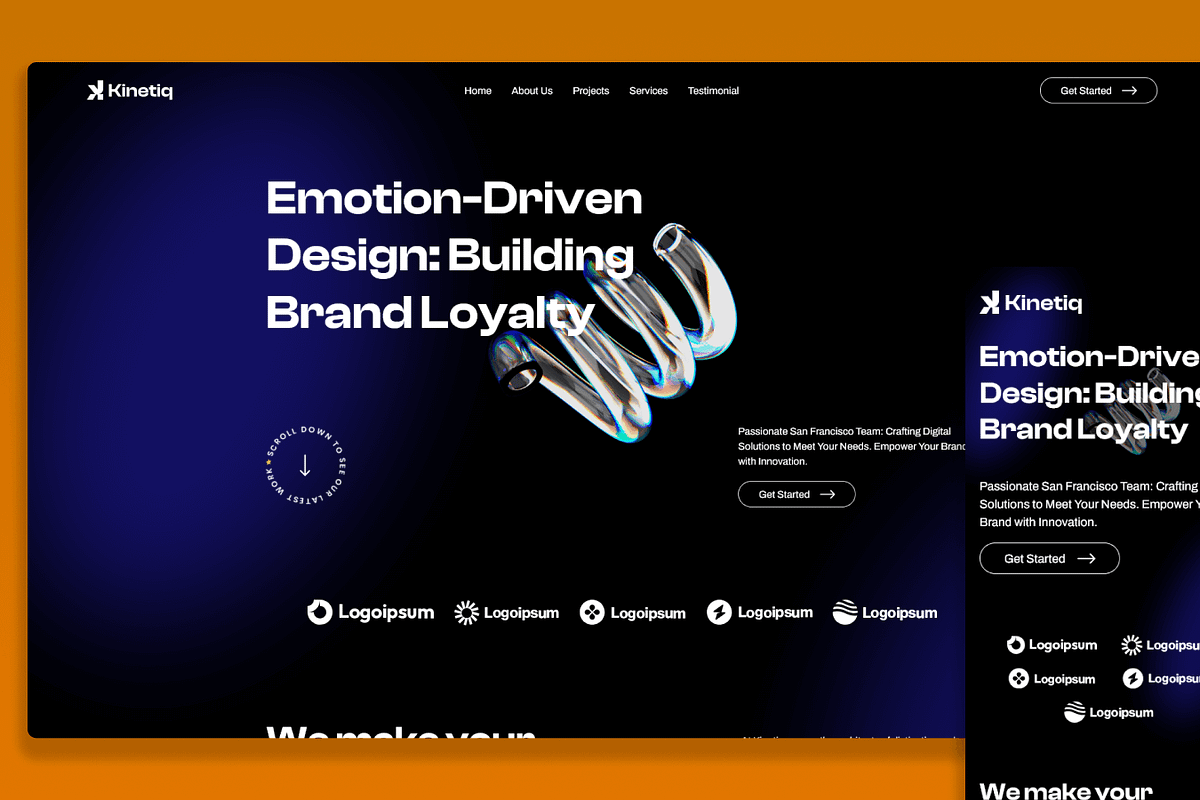 Kinetiq – Figma Template for Agency, an UI Kit Template by Flow Samurai Templates (Photo 1 of 5)