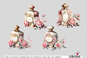 Vintage Romantic Perfume Cliparts, an Object Illustration by EdeniaArtStudio (Thumbnail 1 of 4)