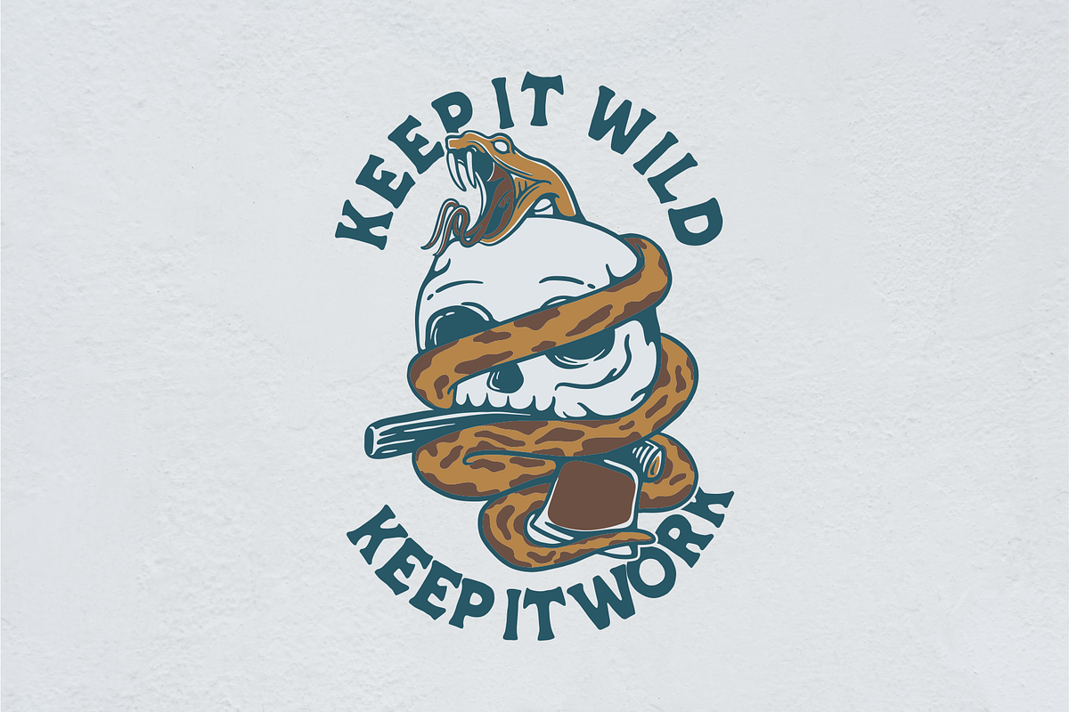 KEEP IT WILD KEEP IT WORK, an Animal Illustration by Ngaula Std. (Photo 1 of 3)