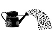 Floral Watering Can Design Bundle, an Illustration by Gaye Art (Thumbnail 11 of 31)