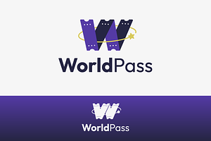 World Pass - Letter W Logo