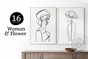 One Line Woman Flower Illustration, a Person Illustration by Vibrand Studio (Thumbnail 1 of 11)