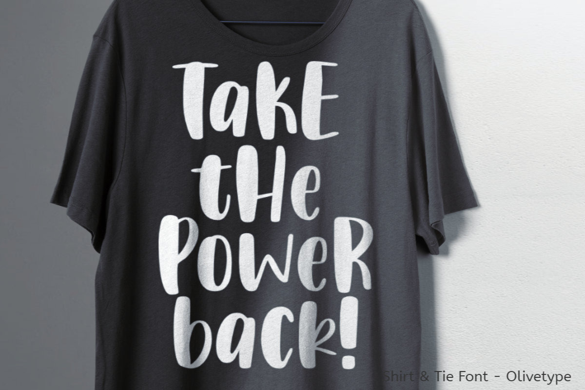 Shirt & Tie, a Font by Olivetype (Photo 4 of 5)