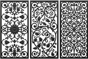 Decorative Floral Panel Silhouette, an Illustration by musafir_fashion (Thumbnail 15 of 21)