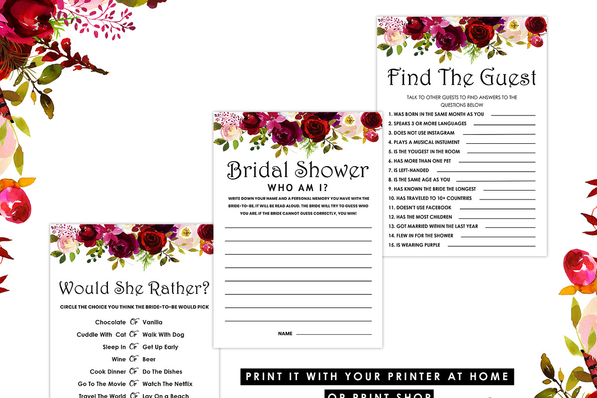 Bridal Shower Games, Set of 12, a Graphic by Wow Designs (Photo 4 of 5)