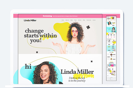 Linda Miller - WordPress Elementor, a WordPress Template by Cubex Design
