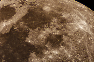 Bright lunar seas and crater rims, a Background Photo by Elena Vagengeim