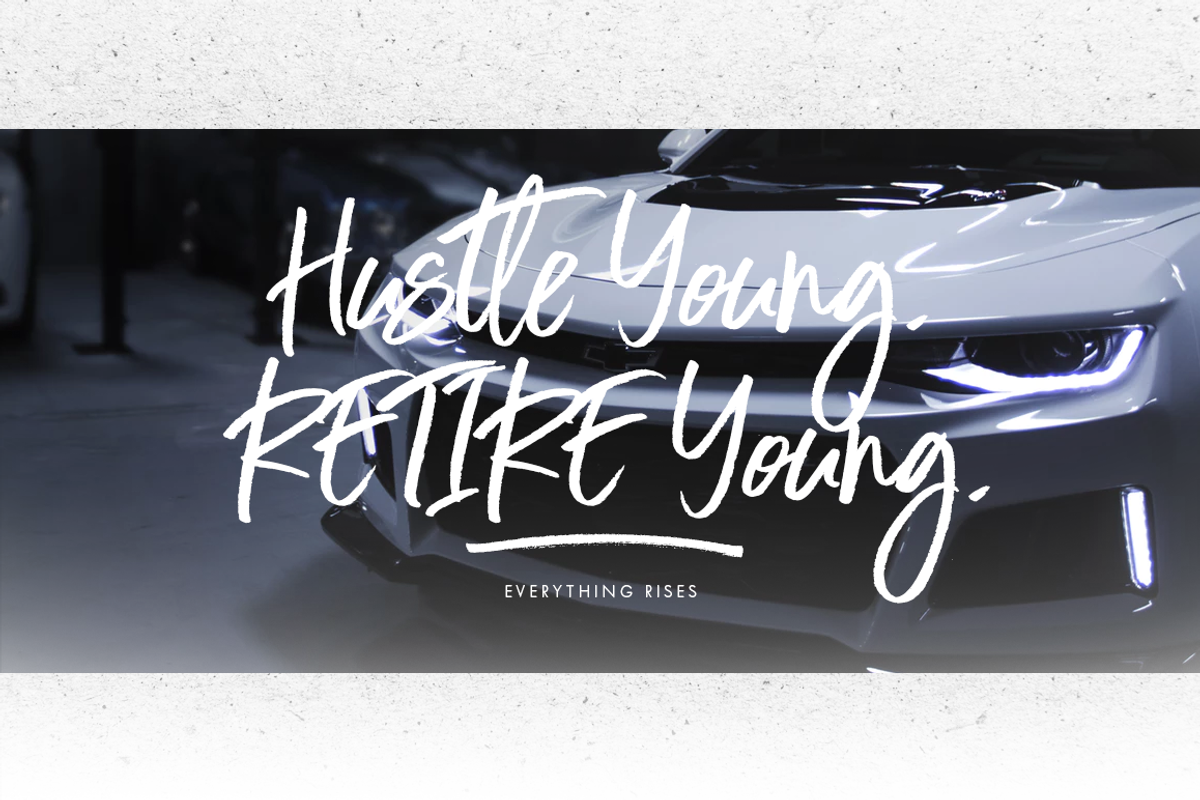 Everything RISES - Typeface preview 2