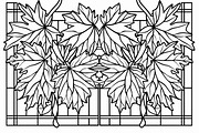 Decorative Botanical Leaf Panel, an Illustration by Designs_River (Thumbnail 3 of 10)