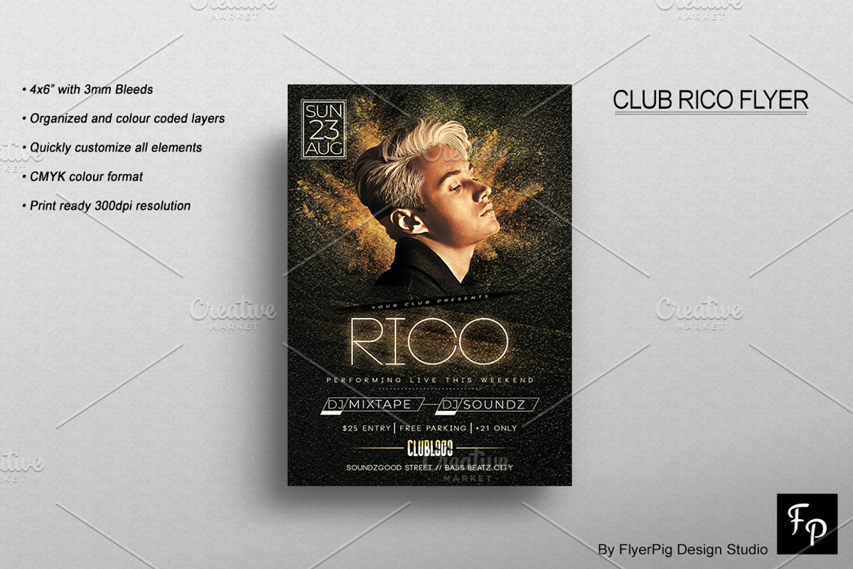 Club Flyer, a Flyer Template by FlyerPig (Photo 2 of 3)