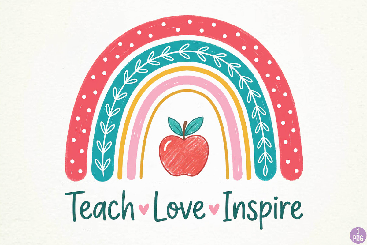 Retro Back To School Sublimation Png, a Seasonal Illustration by DreamPrint404 (Photo 1 of 6)