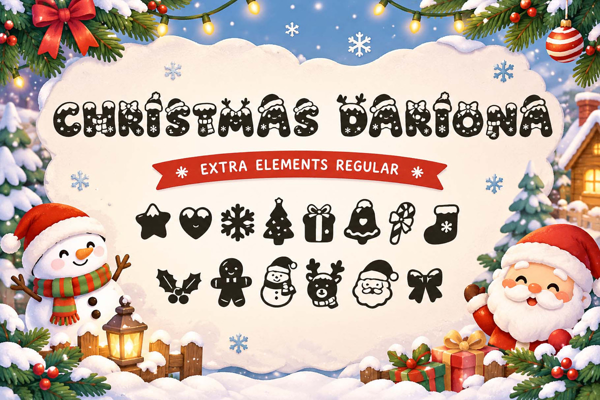 Christmas Dariona, a Handwritten Font by Yoga Letter (Photo 10 of 10)