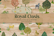 Royal Oasis Prints & Patterns, a Pattern Graphic by GND ART STUDIO (Thumbnail 1 of 8)