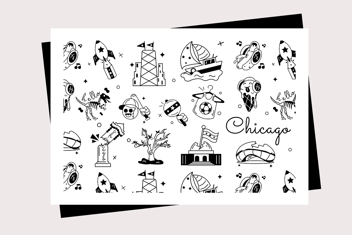 Animated Chicago Stickers, an Emoji Icon by Prosymbols (Photo 6 of 13)