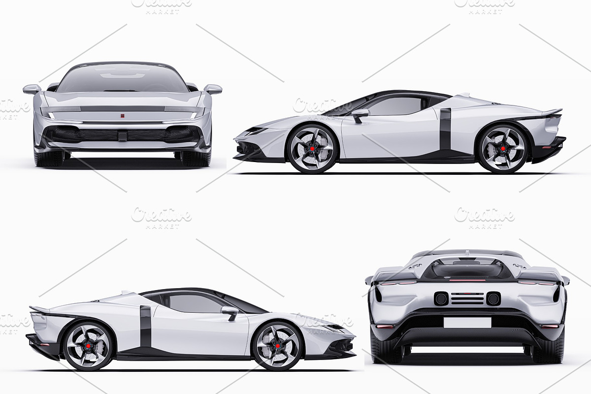2026 Supercar Sport Convertible, an Advertising Mockup by Halal Graphic Studio (Photo 11 of 12)