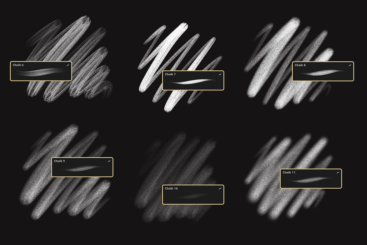 Chalk Procreate Brushes, a Brush Add-On by Andrew Skoch Design (Photo 5 of 9)