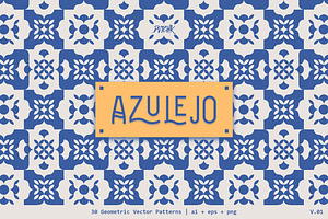 Azulejo Geometric Patterns | V01, a Pattern Graphic by dvtchk