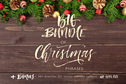 Big bundle of Christmas phrases., an Illustration by Asya Mix (Thumbnail 1 of 8)