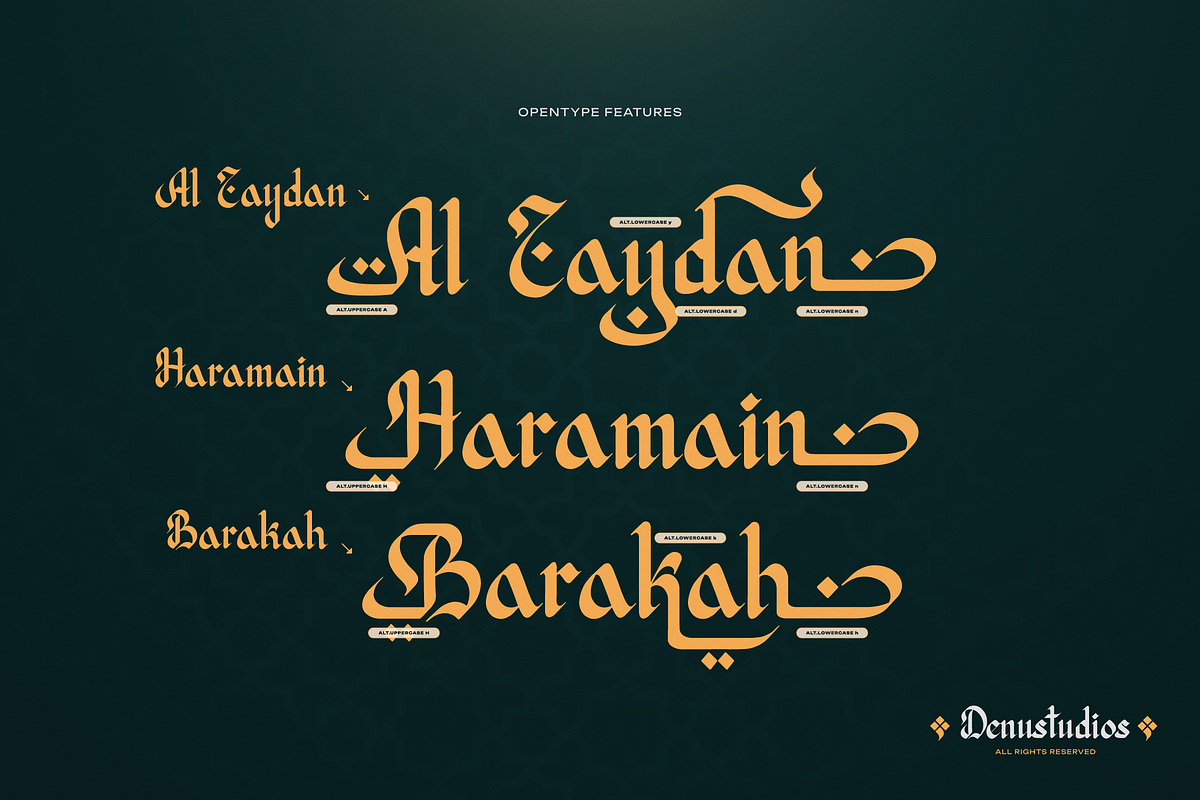 Al Biyan | Arabic Typeface, a Font by Denustudios (Photo 7 of 12)