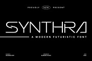 Synthra - A Modern Futuristic Font, a Sans Serif Font by Almeera Std (Thumbnail 1 of 10)