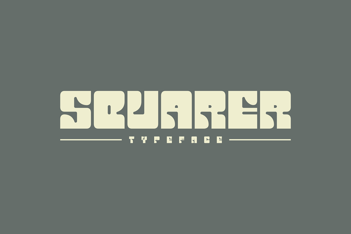 Kraruh - Bold Modular Typeface, a Font by Letterna (Photo 2 of 4)