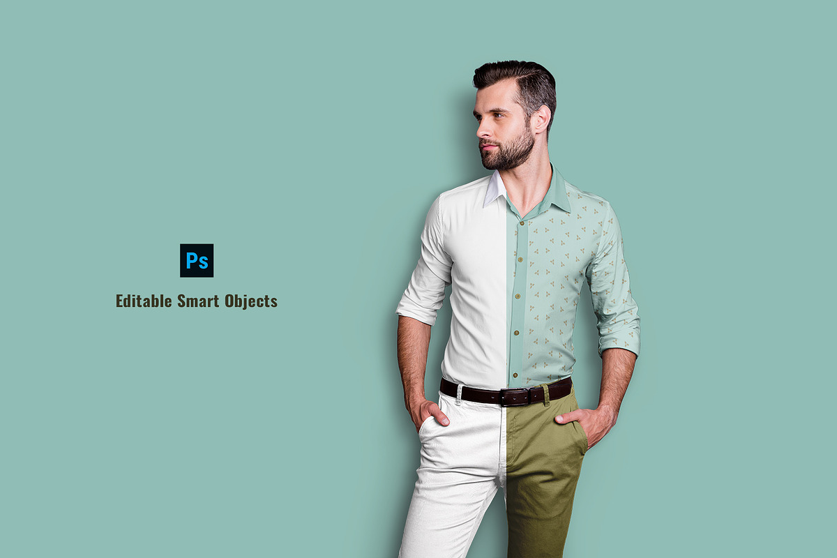 Mens Formal Outfit Mockup, a Shirt Mockup by Designertale (Photo 2 of 6)