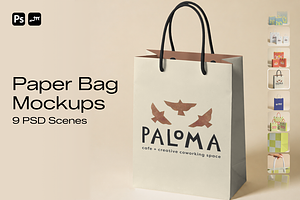Paper Bag Mockup Bundle