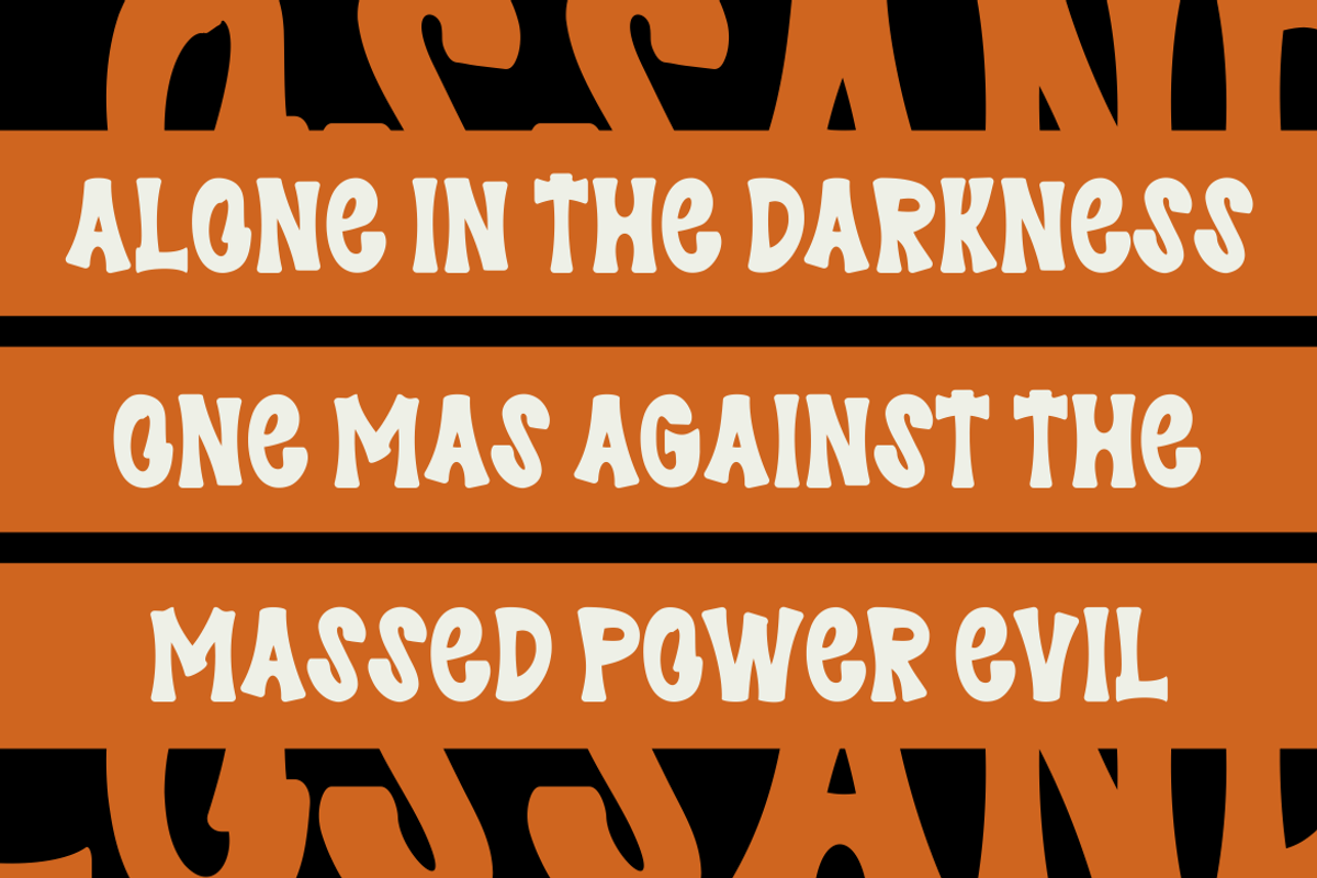 Los Send - Modern Scary Font, a Handwritten Font by MaikoHatta (Photo 3 of 6)