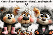 Teddy Bear -Themed Animal Art, a Seasonal Illustration by CreationArt (Thumbnail 1 of 6)