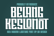 Belang Keslomot, a Serif Font by QR Design Studio (Thumbnail 1 of 8)