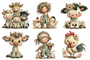 Cute Farm Clipart Bundle, an Illustration by Daily.Designs (Thumbnail 3 of 6)