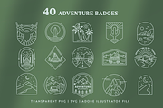 Outdoor Line Art Graphic Set, a Branding & Logo Template by Ellen Carty Design (Thumbnail 5 of 12)