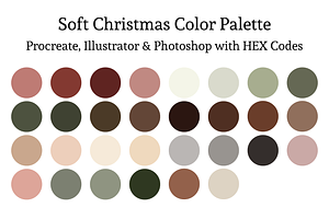 Christmas Color Palette Procreate