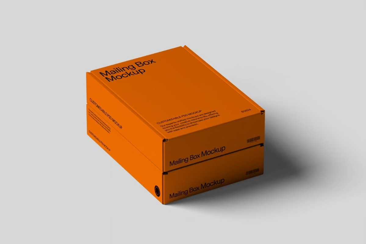 Mailing Box PSD Mockup, a Packaging Mockup by FDR Studio (Photo 2 of 4)