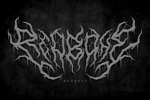 Onerock Black Metal Font Vol.6