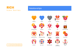 80 Relationships Icons Rich