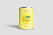 Tin Can Mockup, a Cups & Container Mockup by Hazzpro_Std (Thumbnail 2 of 5)