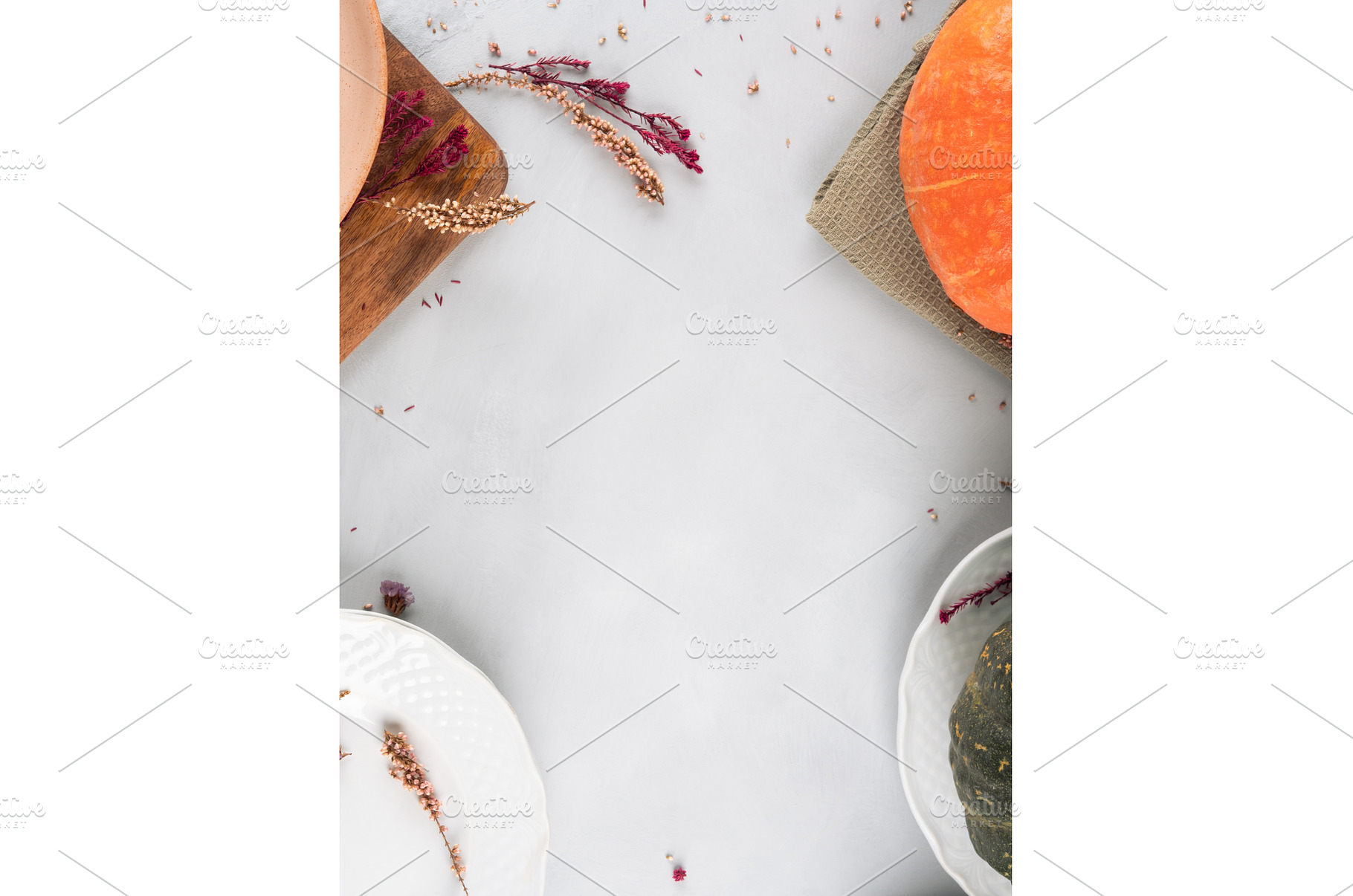 Fall thanksgiving table setting, a Food & Drink Photo by Lifemorning