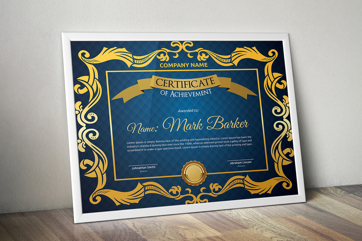 Certificate Word | PSD | AI, a Stationery Template by Curve Design (Photo 2 of 3)