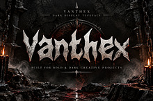 Vanthex – Dark Gothic Display Font