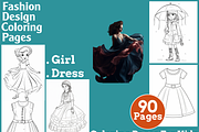 Fashion Design Kids Coloring Pages, an Animal Illustration by martinblan (Thumbnail 1 of 4)