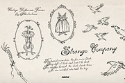 Strange Company Halloween Line Art, a Decorative Illustration by Purple (Thumbnail 2 of 14)