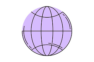 Illustration of globe., an Education Illustration by incomible