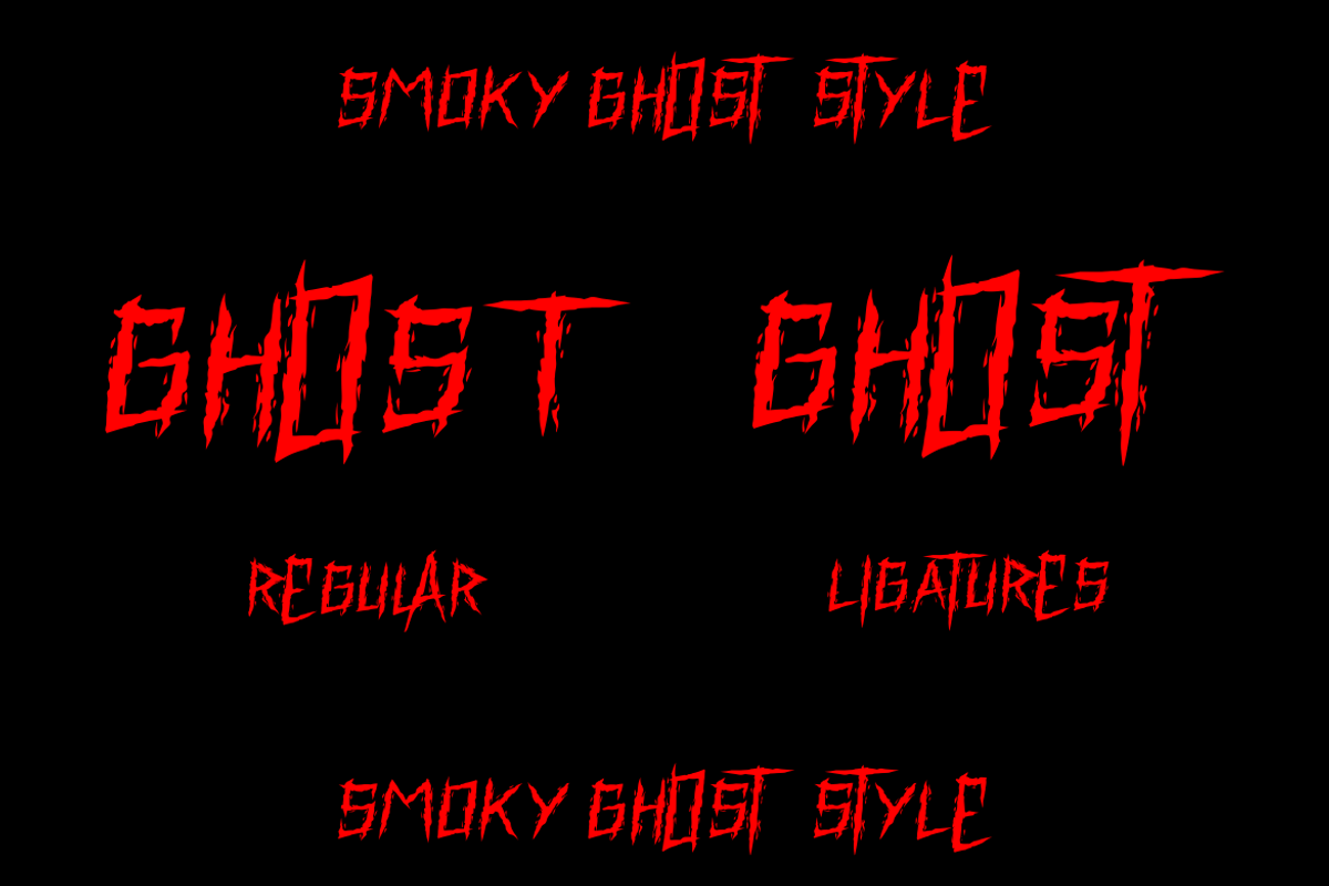 Smoky Ghost - Scary Horror Font, a Font by PutraCetol Studio (Photo 8 of 11)