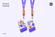 ID Card Mockup, an Advertising Mockup by Se٧enStudio (Thumbnail 1 of 4)