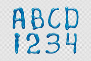 Oil Blue Font, a Font by Handmadefont (Thumbnail 9 of 9)